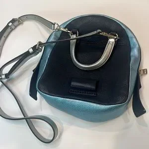 Coach color block Andi mini metallic backpack EUC Coach Andi Mini Backpack Burgundy With Pink Glitter S… - Gem main image 3